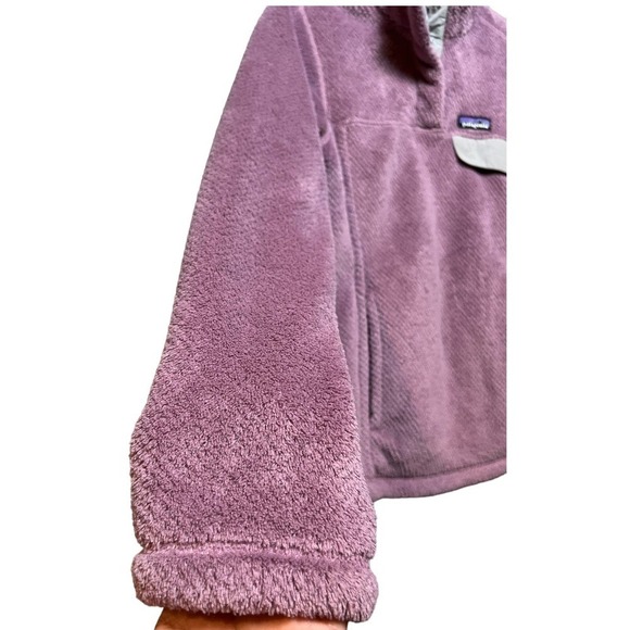 Women’s Patagonia Fleece Snap On Pullover Teddy,Fluffy Sweater - Picture 4 of 7